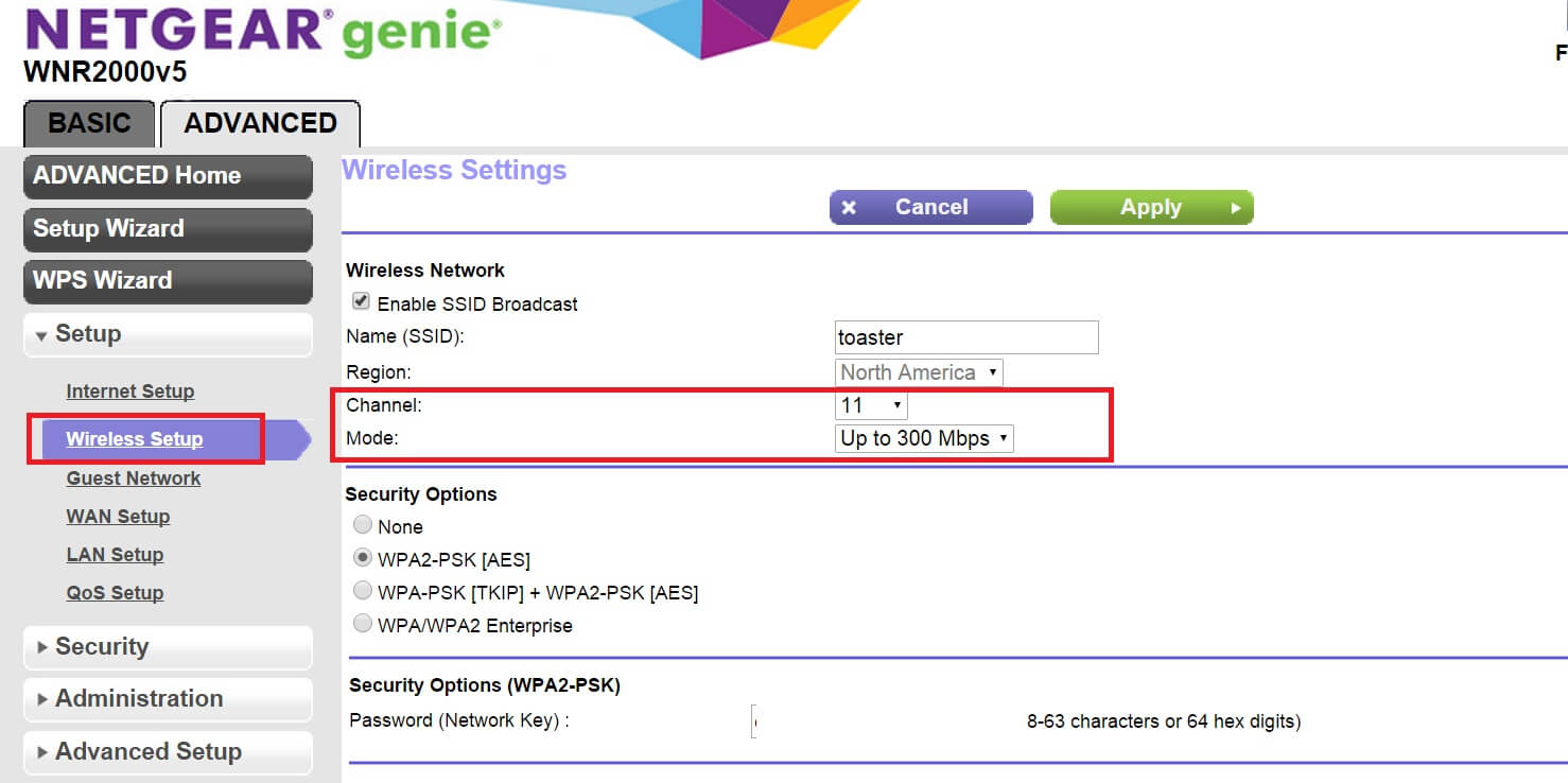 netgear wireless router configuration