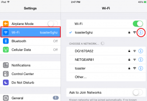 Find Router IP with iOs Step 1